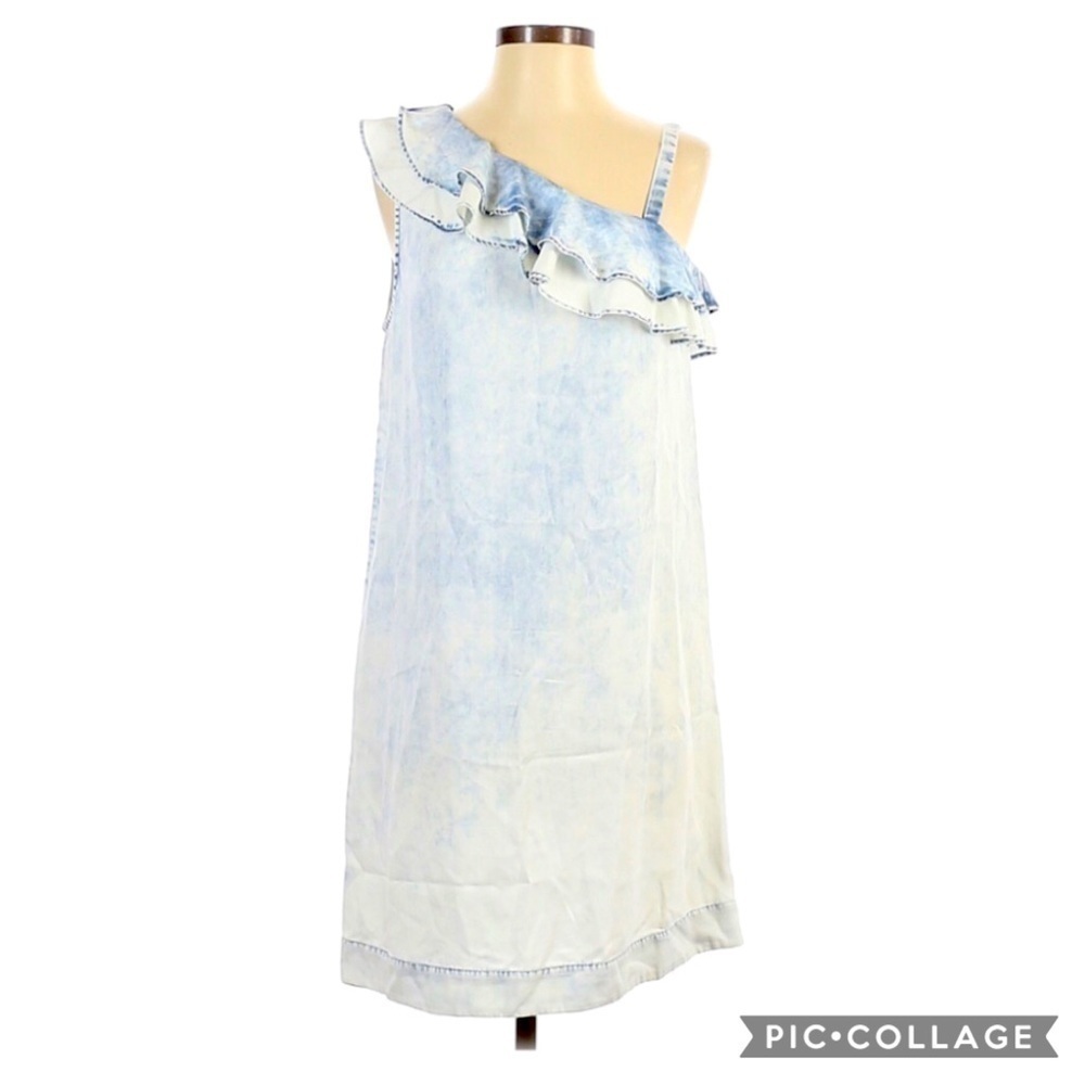 Anthro Holding Horses Chambray Sleeveless Dress